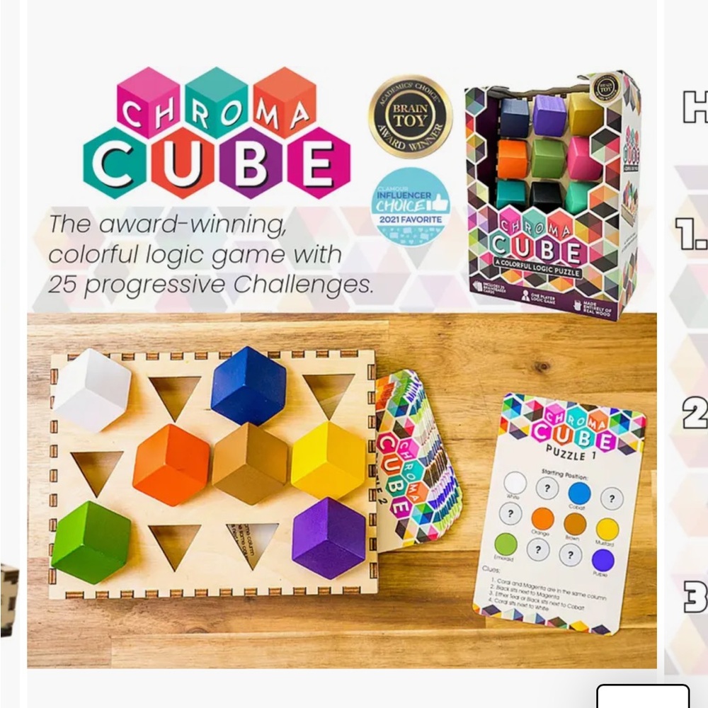 ChromaCube Colorful Puzzle Set - Picture 6 of 7